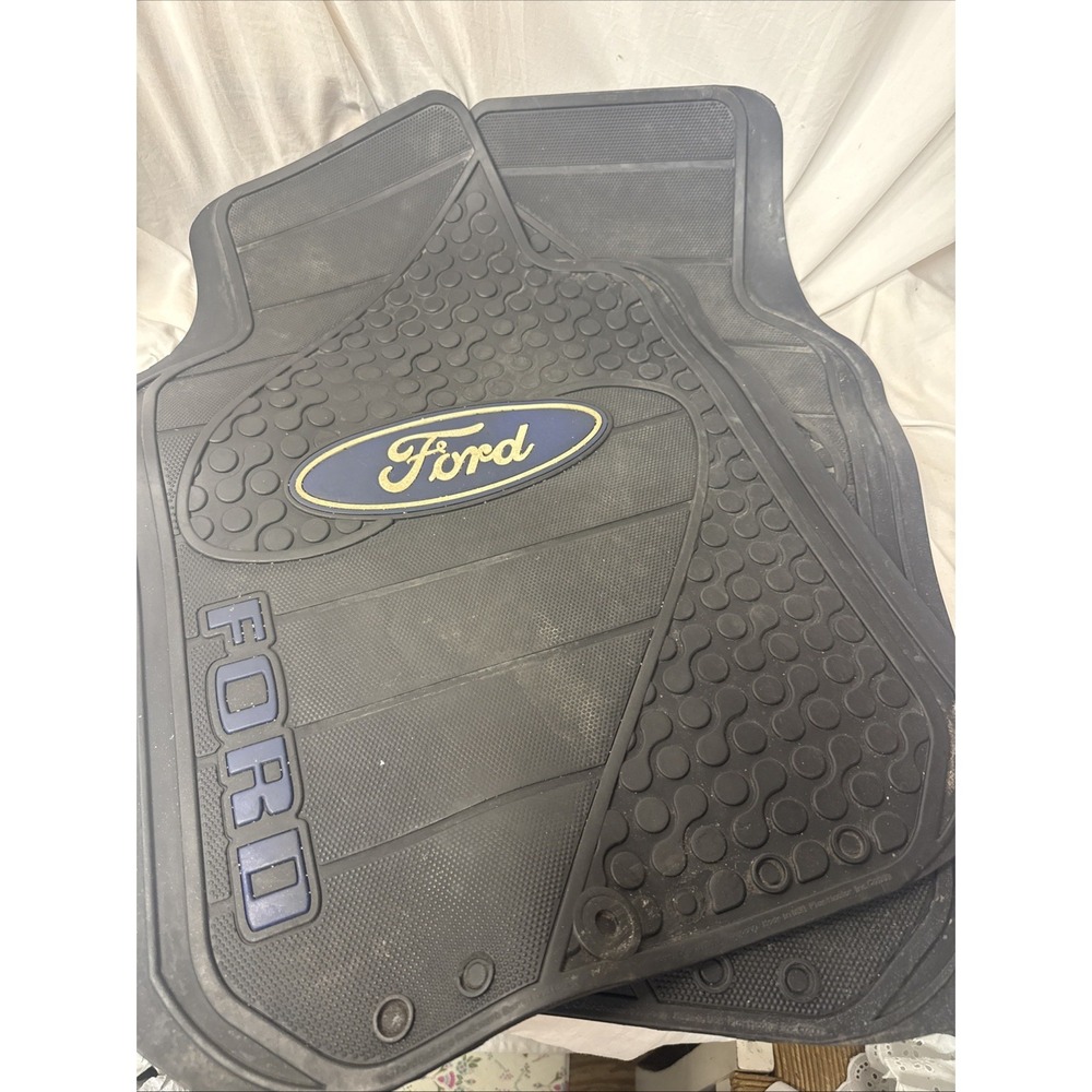 2003 OEM FORD 150 RUBBER FLOOR MATS F-150 Ranger F250 Black Blue